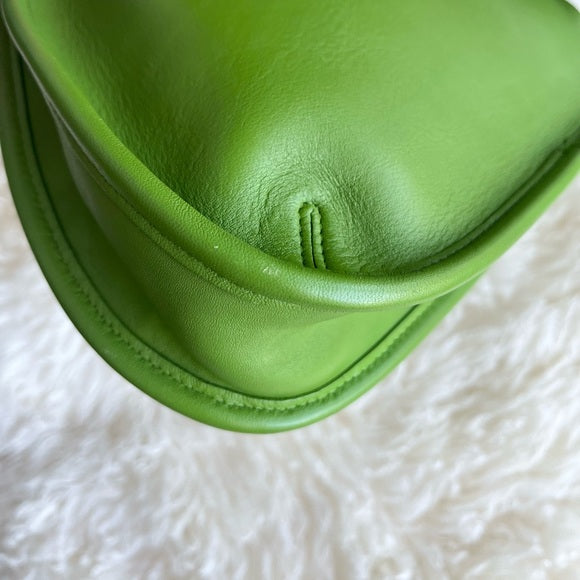 Rare Vintage Coach Ergo Bag Mini Green Leaf 9027 Satchel Hobo Shoulder Bag