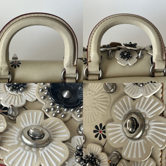 Coach Double Dinky With Chalk Wild Tea Rose 1941 Runway Collection