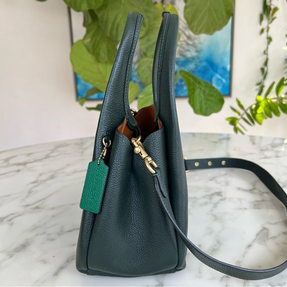 COACH Lana Shoulder Bag 23 In Colorblock Amazon Green Multi CM575 Crossbody