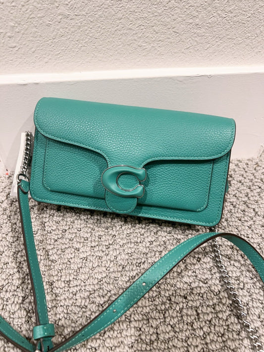 CJ350 Coach Tabby Chain Clutch NWT