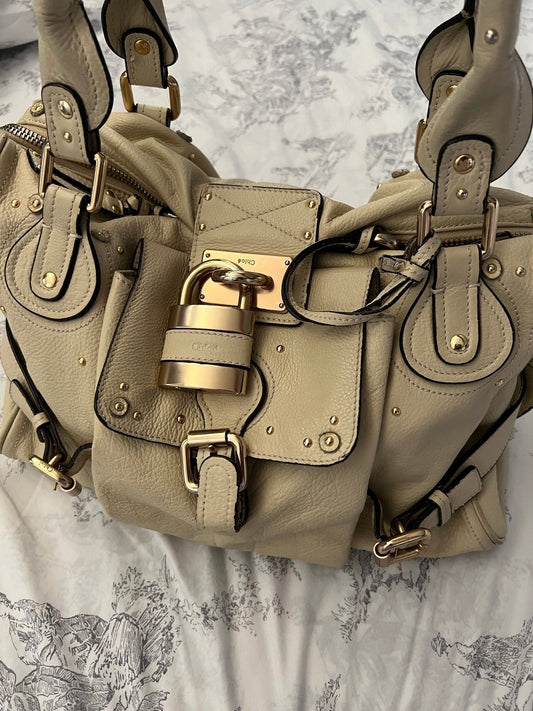 Cream Chloé Paddington Bag