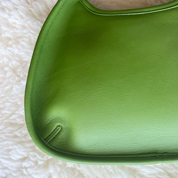 Rare Vintage Coach Ergo Bag Mini Green Leaf 9027 Satchel Hobo Shoulder Bag