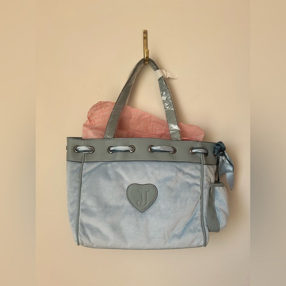 Viral Juicy Couture UK Blue Gray Daydreamer Tote Bag