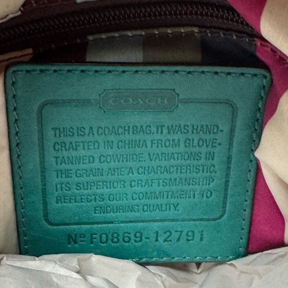 Coach Bleecker street limited edition Peyton legacy bag -rare