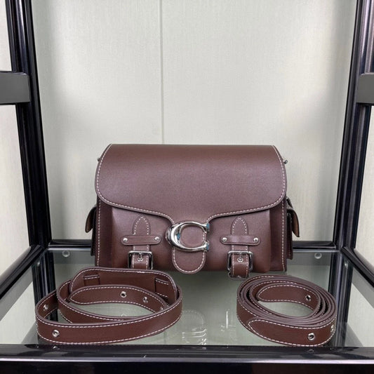 COACH Cargo Soft Tabby Leather Shoulder Bag Maple CT721 Outlet